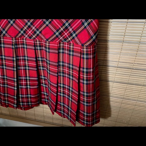 🥀🎄TRIPP NWT pleated plaid schoolgirl skirt, goth, emo 🖤, punk, plus size - Picture 5 of 16